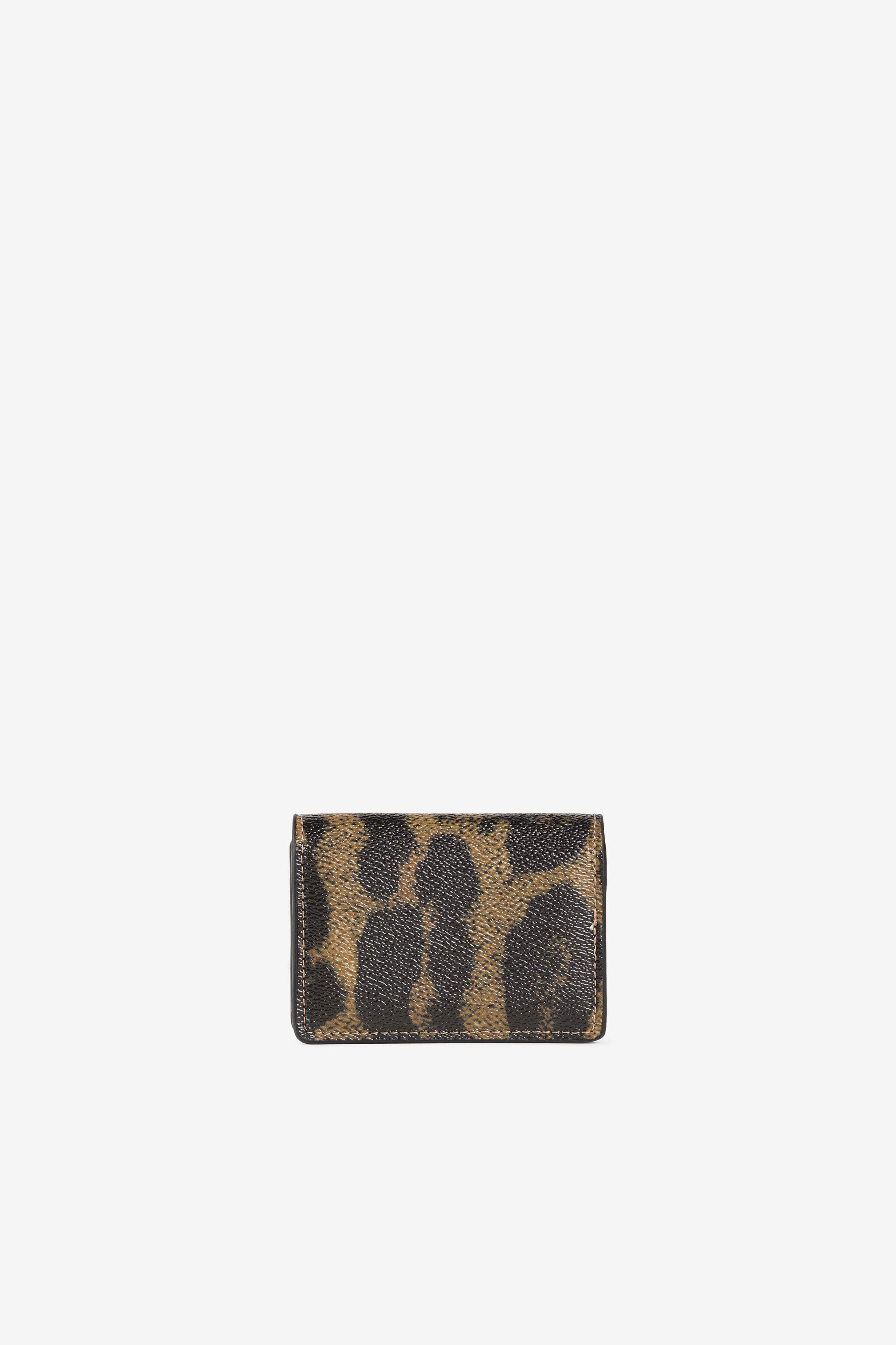 RC RC Monogram Leopard-Print Wallet Brown/Black JSA006-ABO01