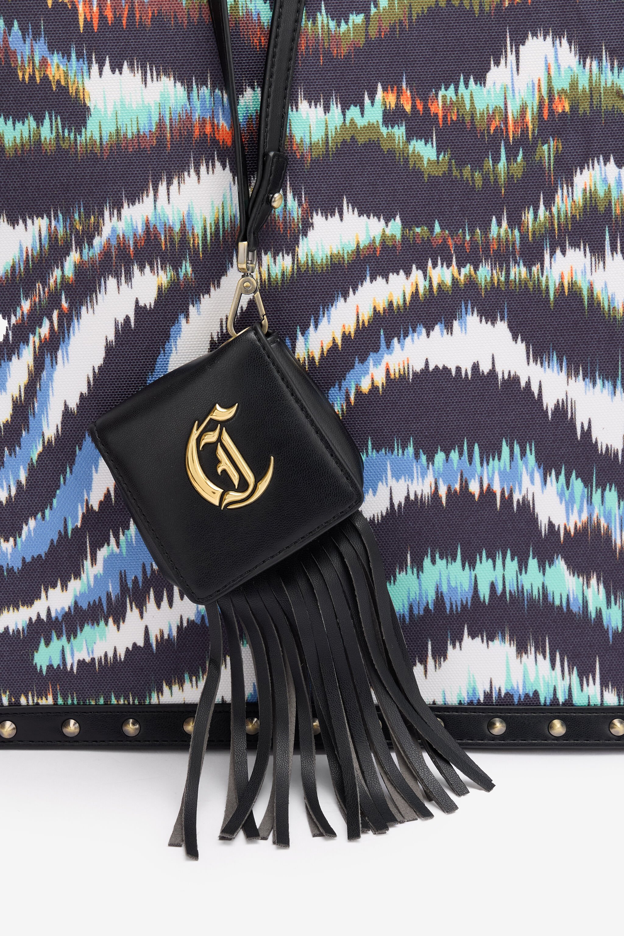 JC Tie Dye-Print Shopper Black SFB184-SF679