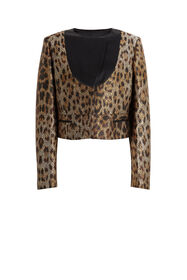 ${brand} Heritage Jaguar-Jacquard Cropped Jacket ${colorDescription} ${masterID}