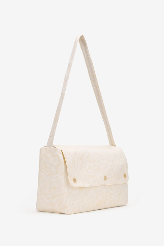 JU Elfenbeinfarbene Baumwolltasche Für Babyzubehör IVORY WJB003-1ER11