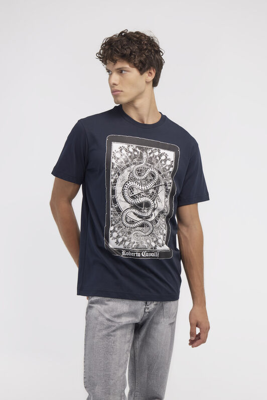 RC T-shirt with Snake print Dark blue NOT60F-JD060