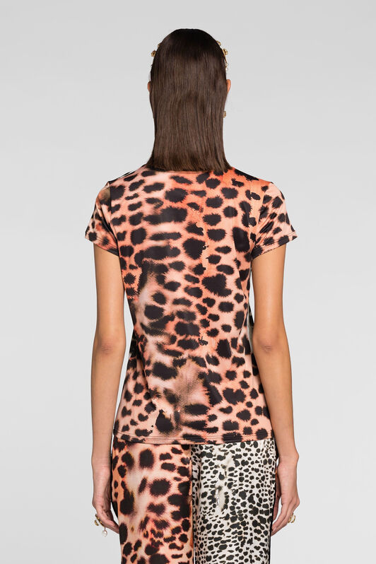 RC Leopard-print t-shirt Black/White QKT60H-LNF49