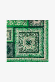 ${brand} Silk Shawl with Zebra Pattern and Logo ${colorDescription} ${masterID}