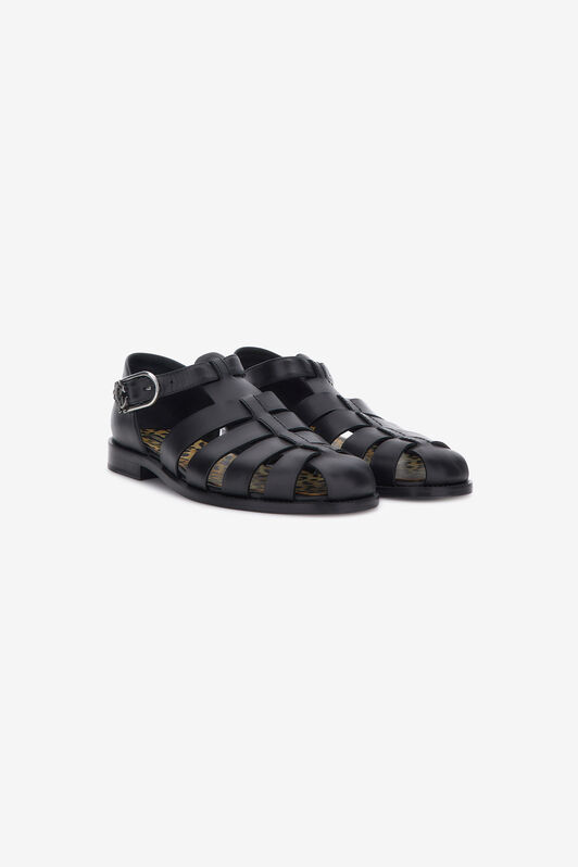 RC Flat sandals Black SRS026-PZA12