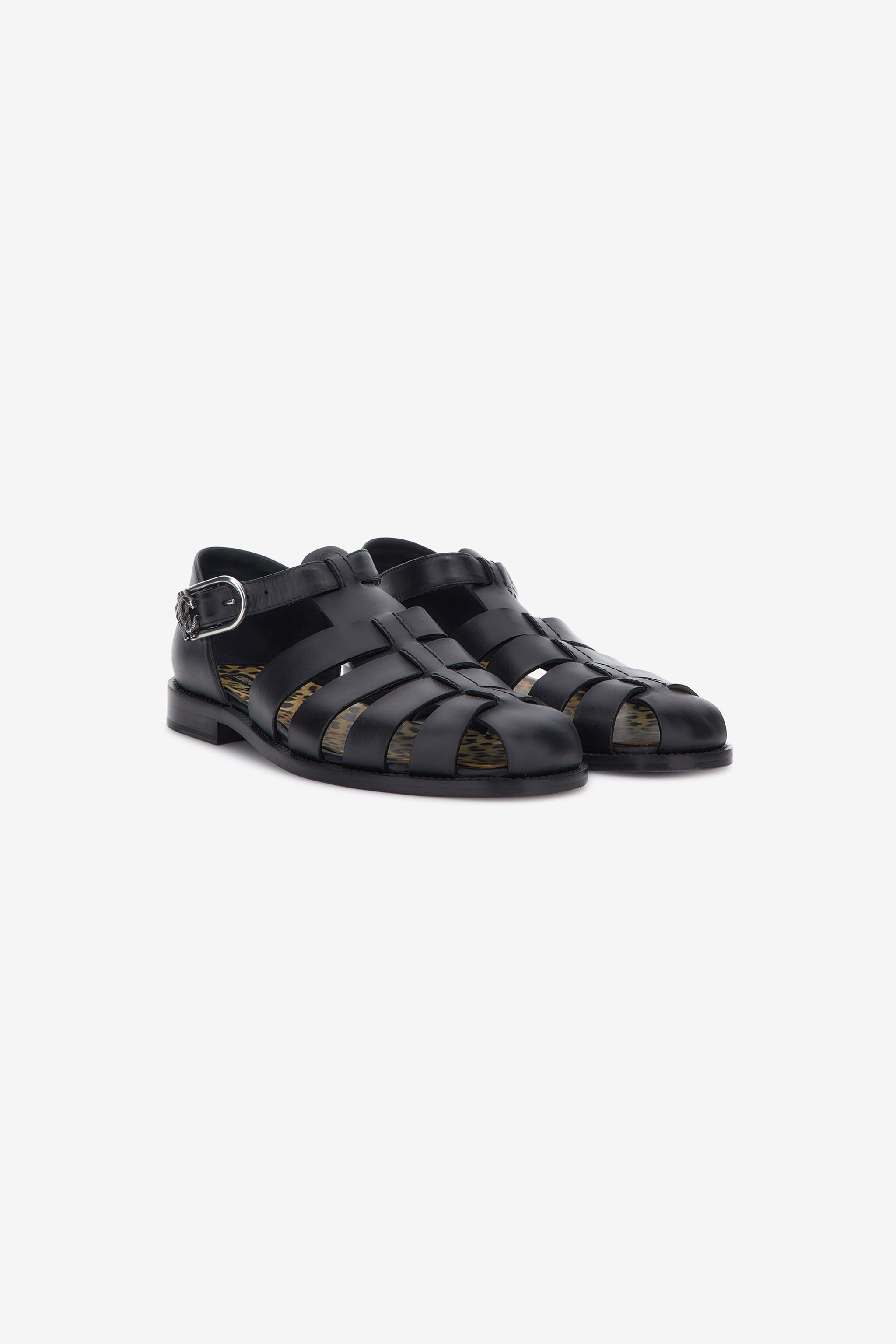 RC Flat sandals Black SRS026-PZA12