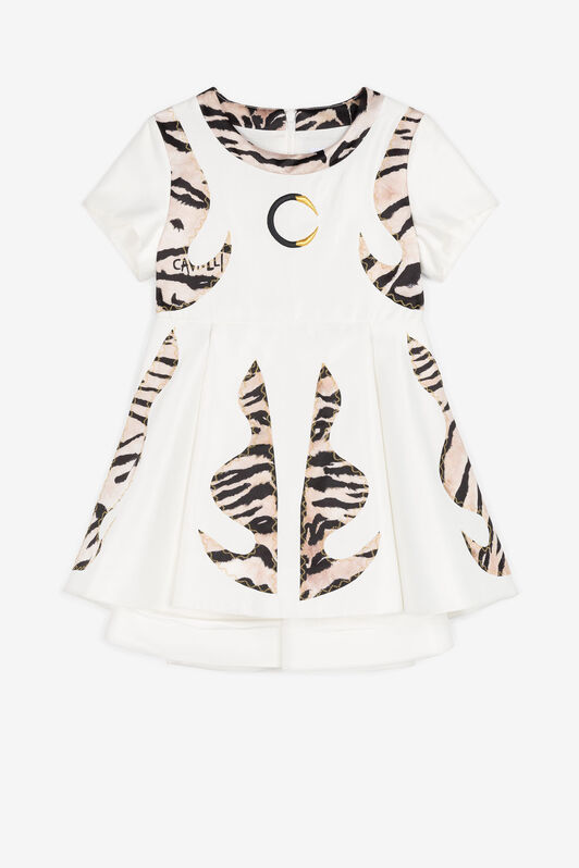 JU Tiger-Print Dress JU Tiger-Print Dress Blanc NJT117-RD028