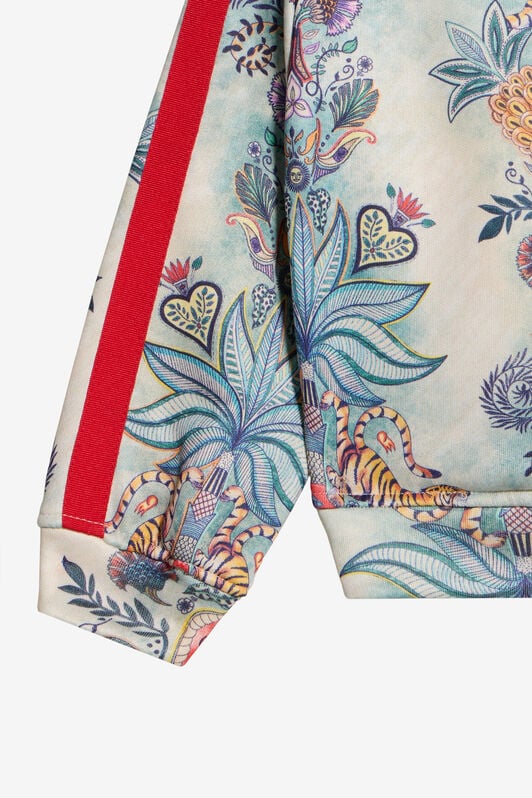 JC Kapuzenpullover Mit Tropical-Garden-Print TROPICAL GARDEN WFT68W-2O003