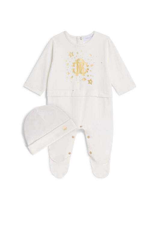 JU Space Logo newborn kit MILKY WHITE/GOLD IJT868-JV025