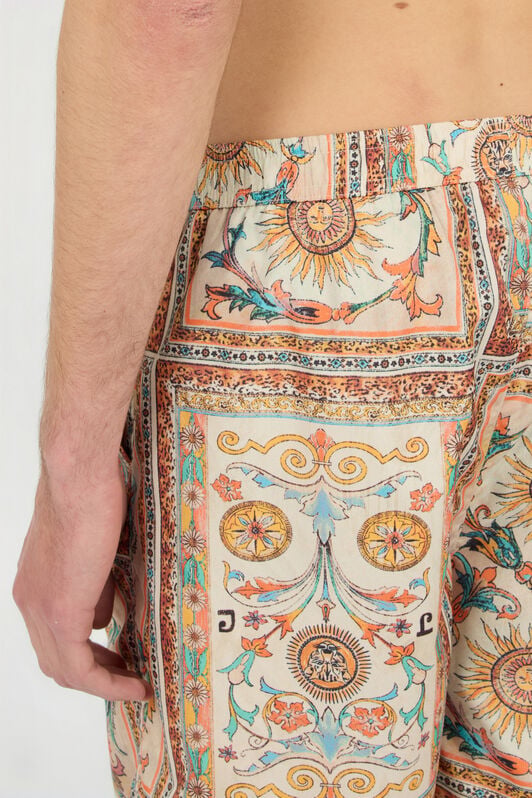 JC Bermuda-Badeshorts Mit Persian Tarot Print JC Bermuda-Badeshorts Mit Persian Tarot Print 744 BEIGE + 217 AZZU WFT137-WF195