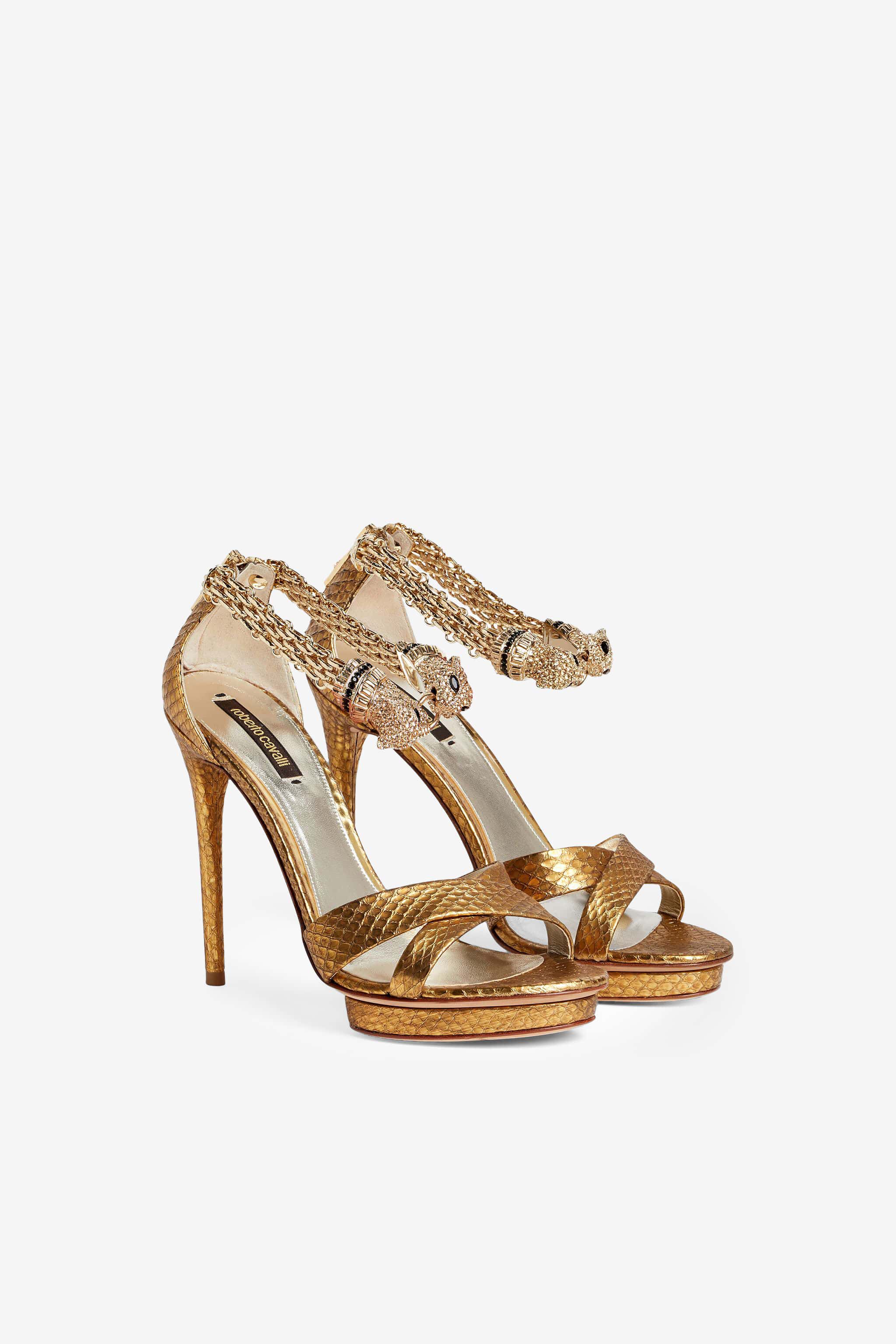 RC Jewel panther sandals Gold FWS199-PA013