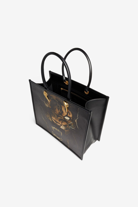 RC Borsa shopper con stampa Tiger Teeth RC Borsa shopper con stampa Tiger Teeth NEW TIGER/FLAG NQB00I-PZ896