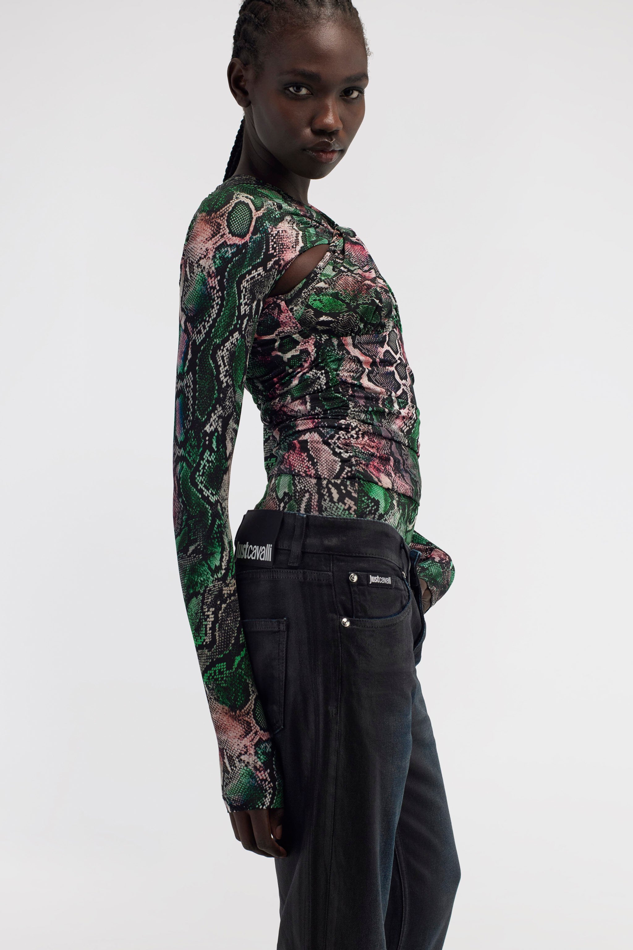 JC Long-sleeve body by Just Cavalli Grün RKT924-RK431