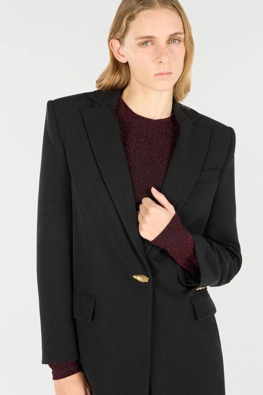JC Jacket With Snake Button JC Jacket With Snake Button Black TFT148-TF215