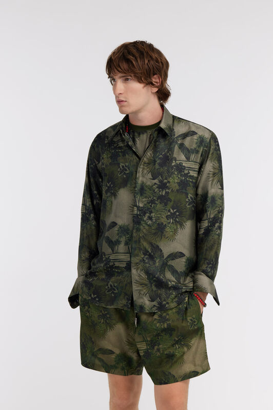 RC Print shirt Dark green SRT713-4QI84