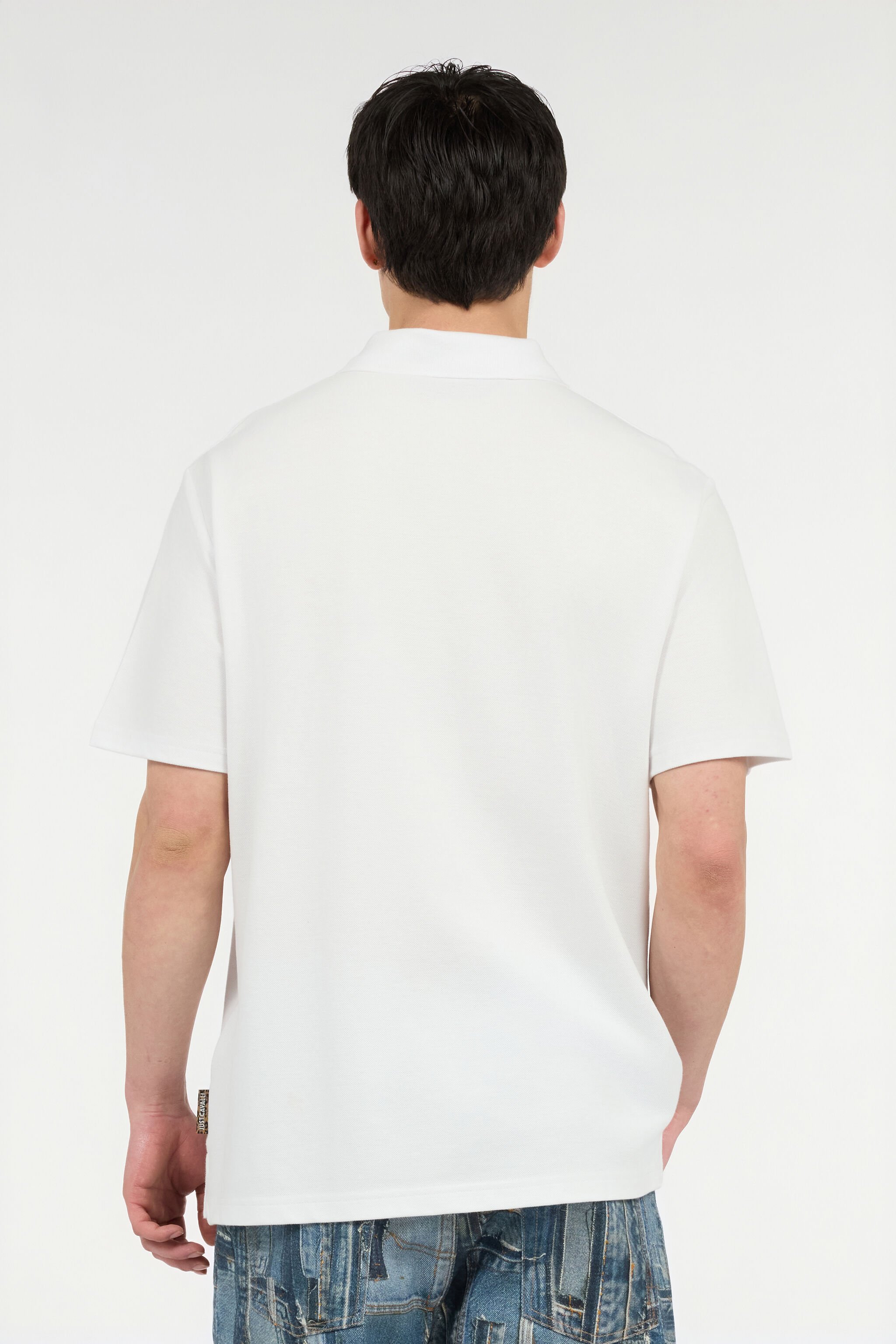JC Polo With JC Monogram Embroidery WHITE UFT020-UF040