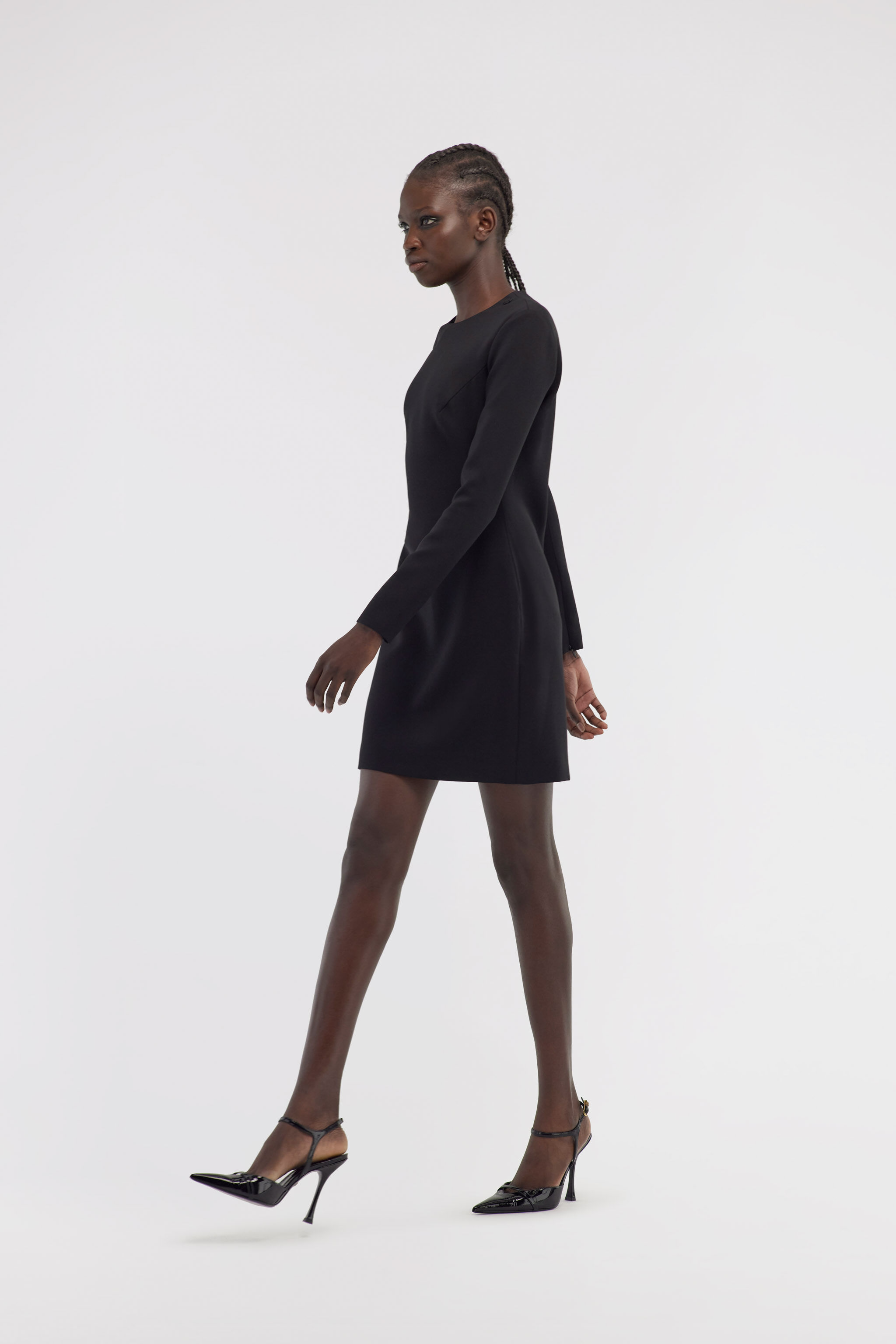 RC Long-sleeve dress with RC Black NOT10B-KU012