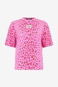 JC The Jaguar Kiss Print T-Shirt 433 ROSA + 455 FUXIA WFT195-WF577