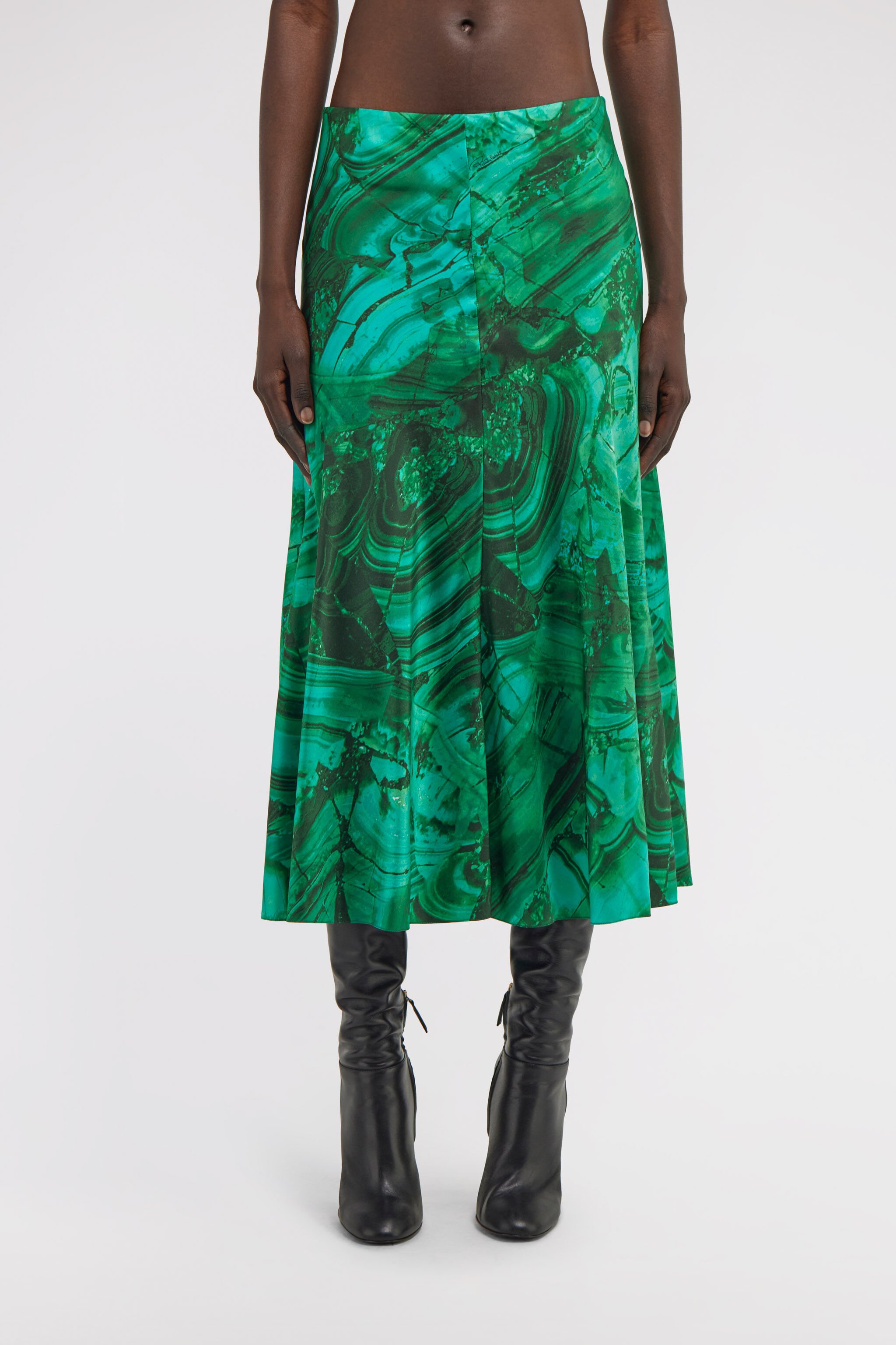 RC Malachite Print Skirt Grün TKT303-4QN06