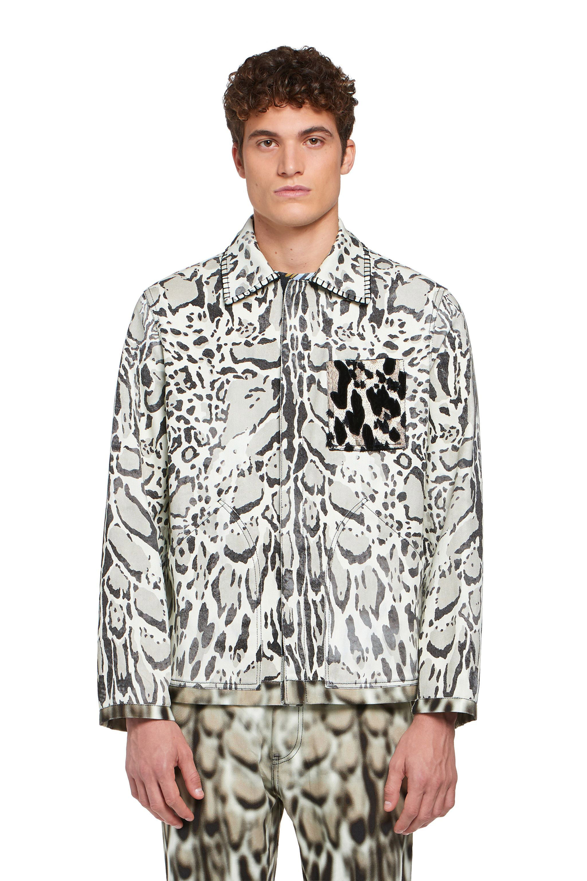 RC Veste-chemise à imprimé Lynx RC Veste-chemise à imprimé Lynx NATURAL/OFF WHITE IMR510-3IR05