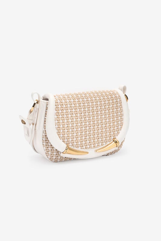 RC Borsa a spalla grande Fang Bag RC Borsa a spalla grande Fang Bag Bianco SKB011-PZI02