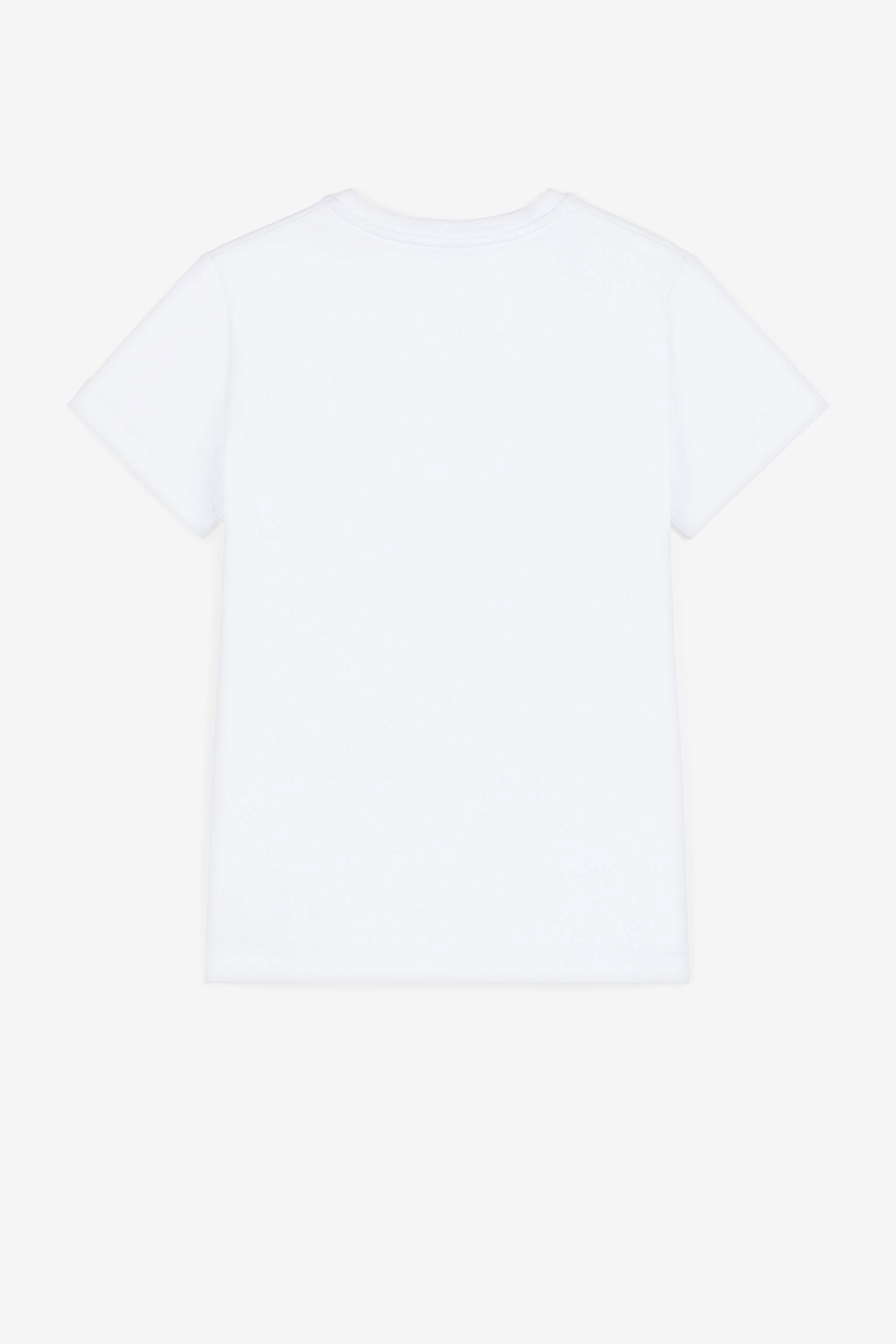 JU T-shirt à logo brodé Blanc PJT665-JV025