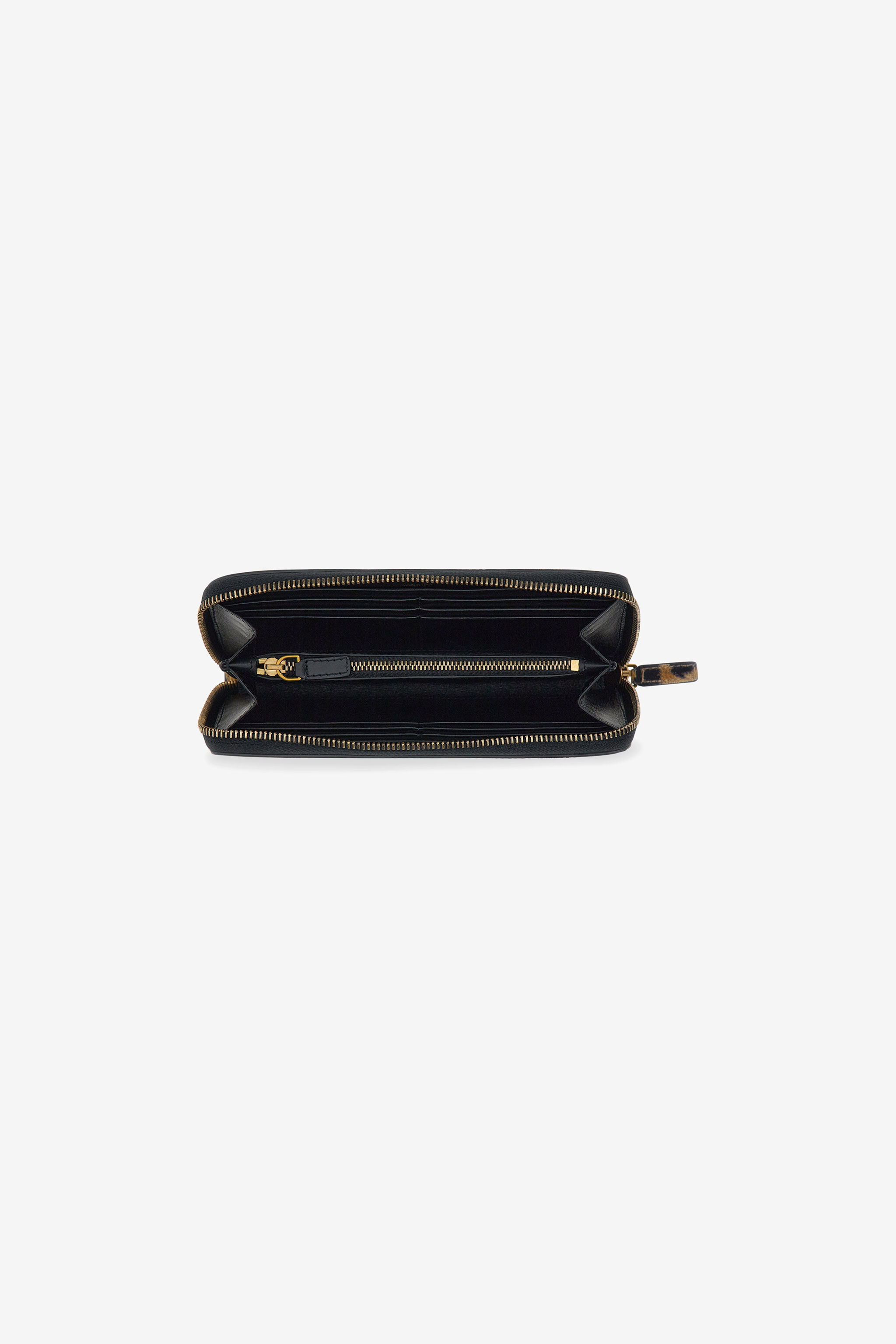 RC Wallet with Monogram RC and zip Light Brown SKA001-PZC26