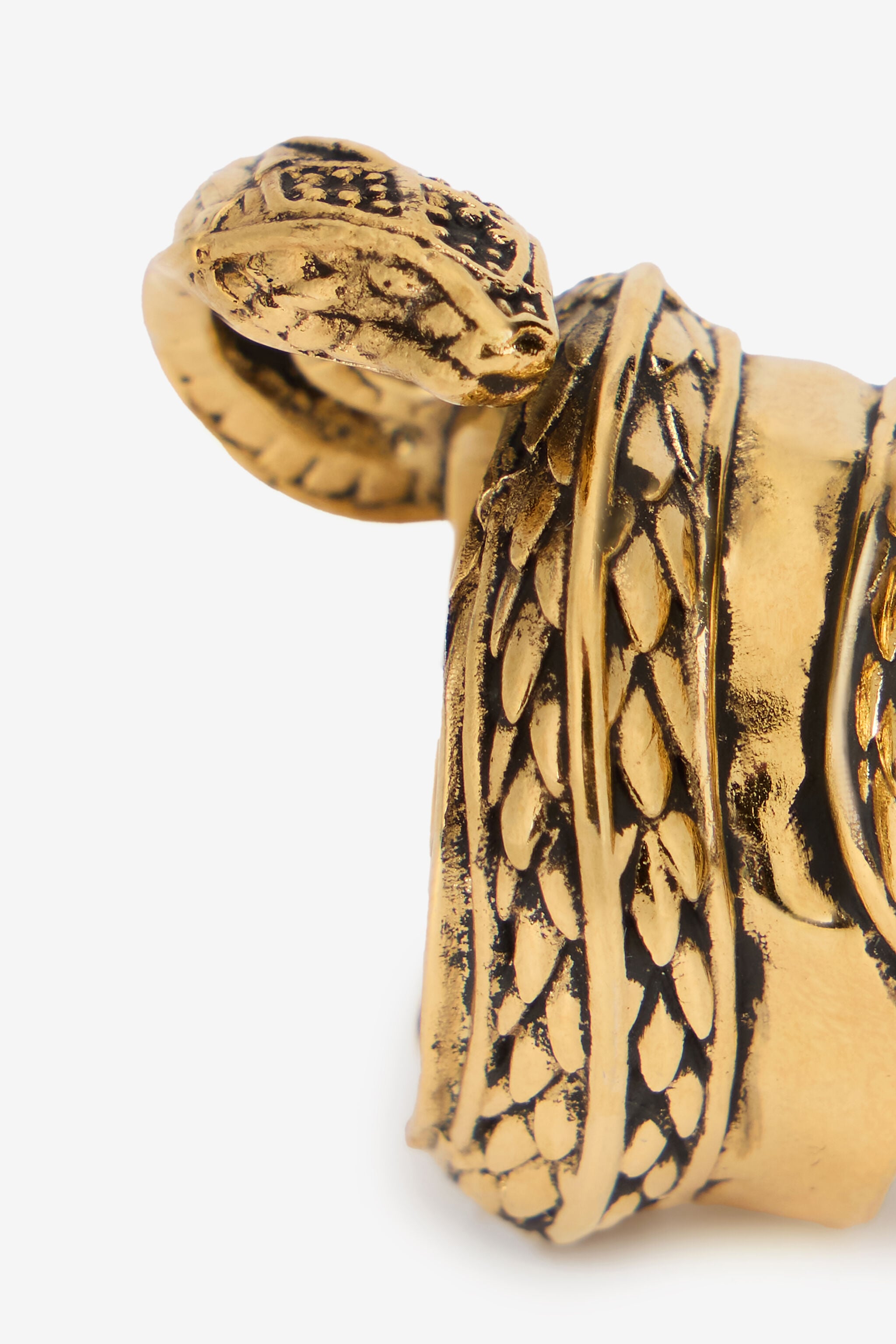 RC Gold Serpentine Ring OLD GOLD WKG011-AM001