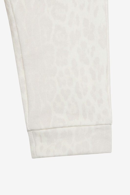 JU Ivory Track Pants with Jaguar Skin AVORY VJT204-5OO52