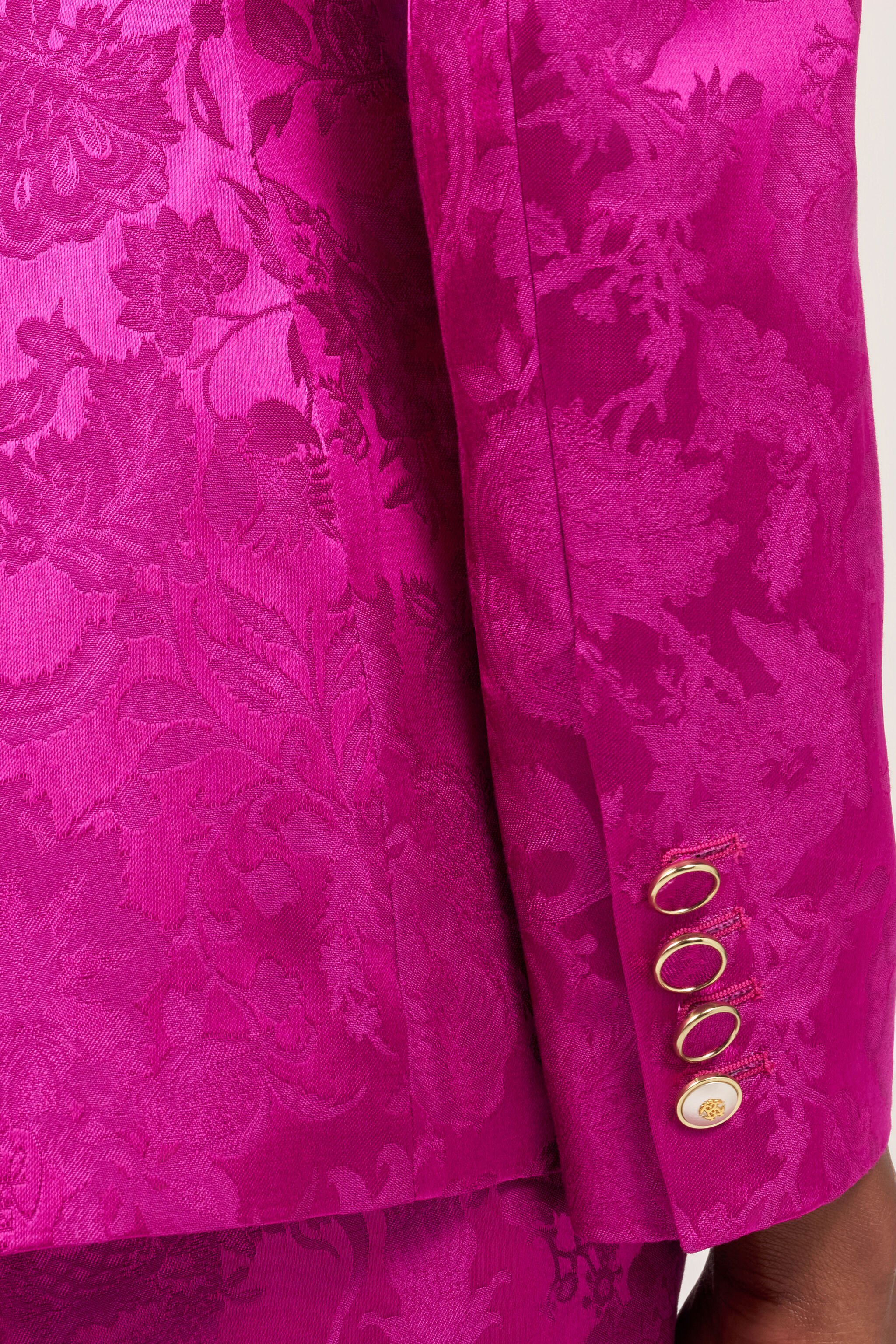 RC Blazer with Florentine Flowers Jacquard motif FUCHSIA WQT401-TJ033