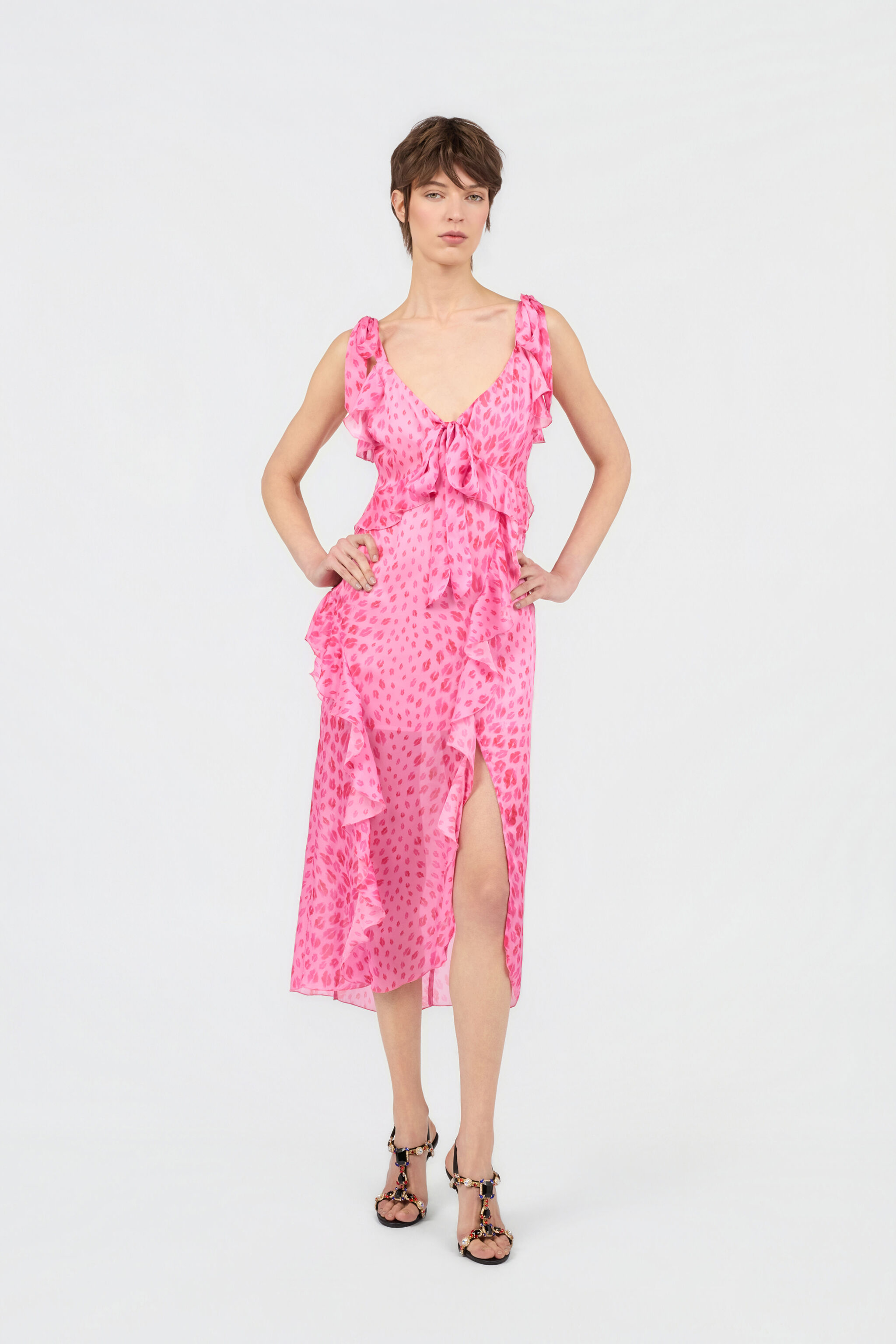 JC Abito Stampa The Jaguar Kiss CARNATION WFT300-WF698