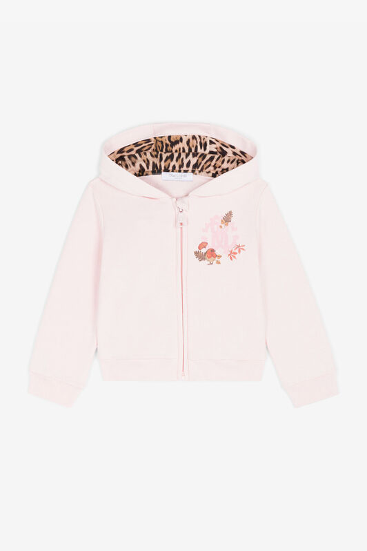 JU RC Monogram Cotton Hoodie JU RC Monogram Cotton Hoodie Pink RJT90I-CF050