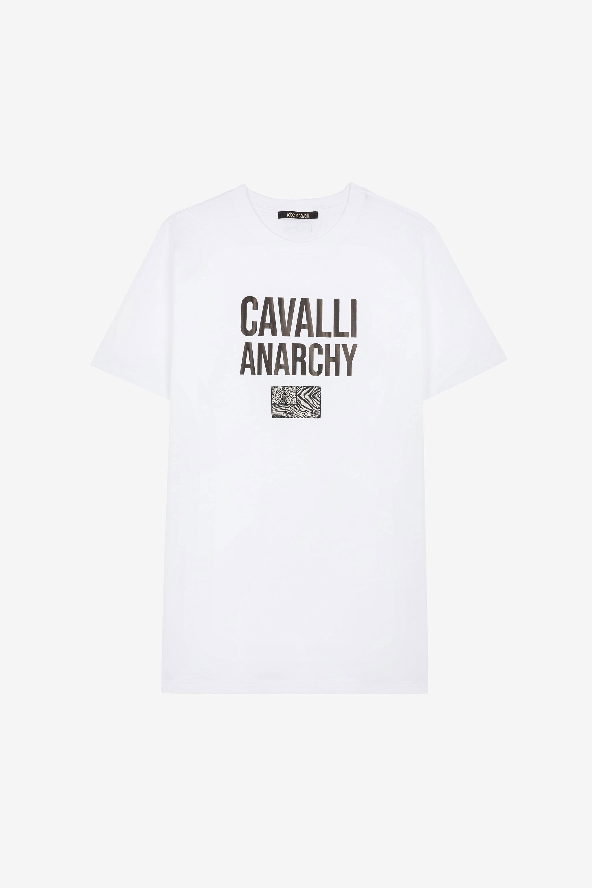 RC Camiseta de algodón con eslogan Blanco PRT60B-JD060