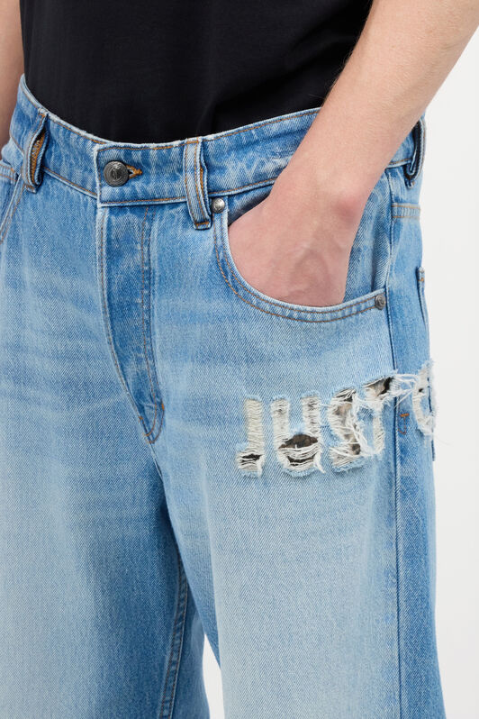 JC Jeans With Destroyed-Effect Logo Light blue UFJ001-UF021