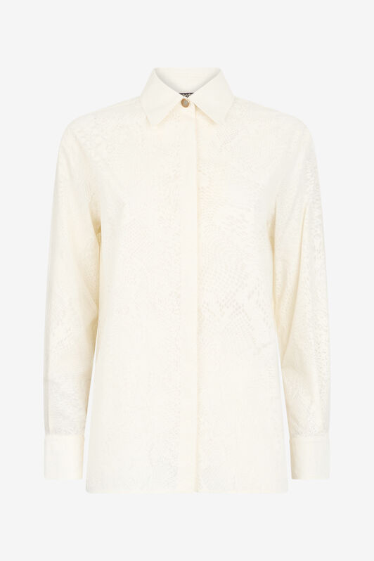 RC Chemise À Imprimé Python Ivoire UKT704-WNN53