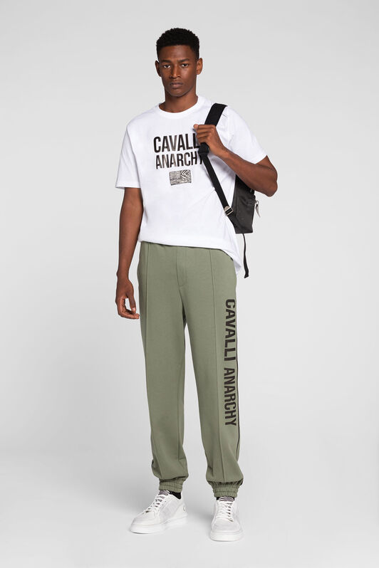 RC Camiseta de algodón con eslogan Blanco PRT60B-JD060