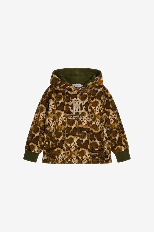 JU Printed sweatshirt Light brown SJT929-5OI76