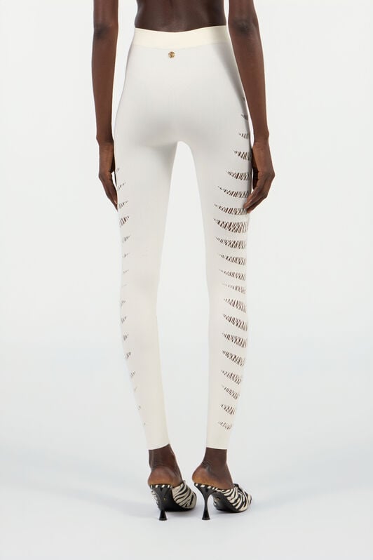RC Leggings Blancos con Aberturas Marfil UKT230-MA001