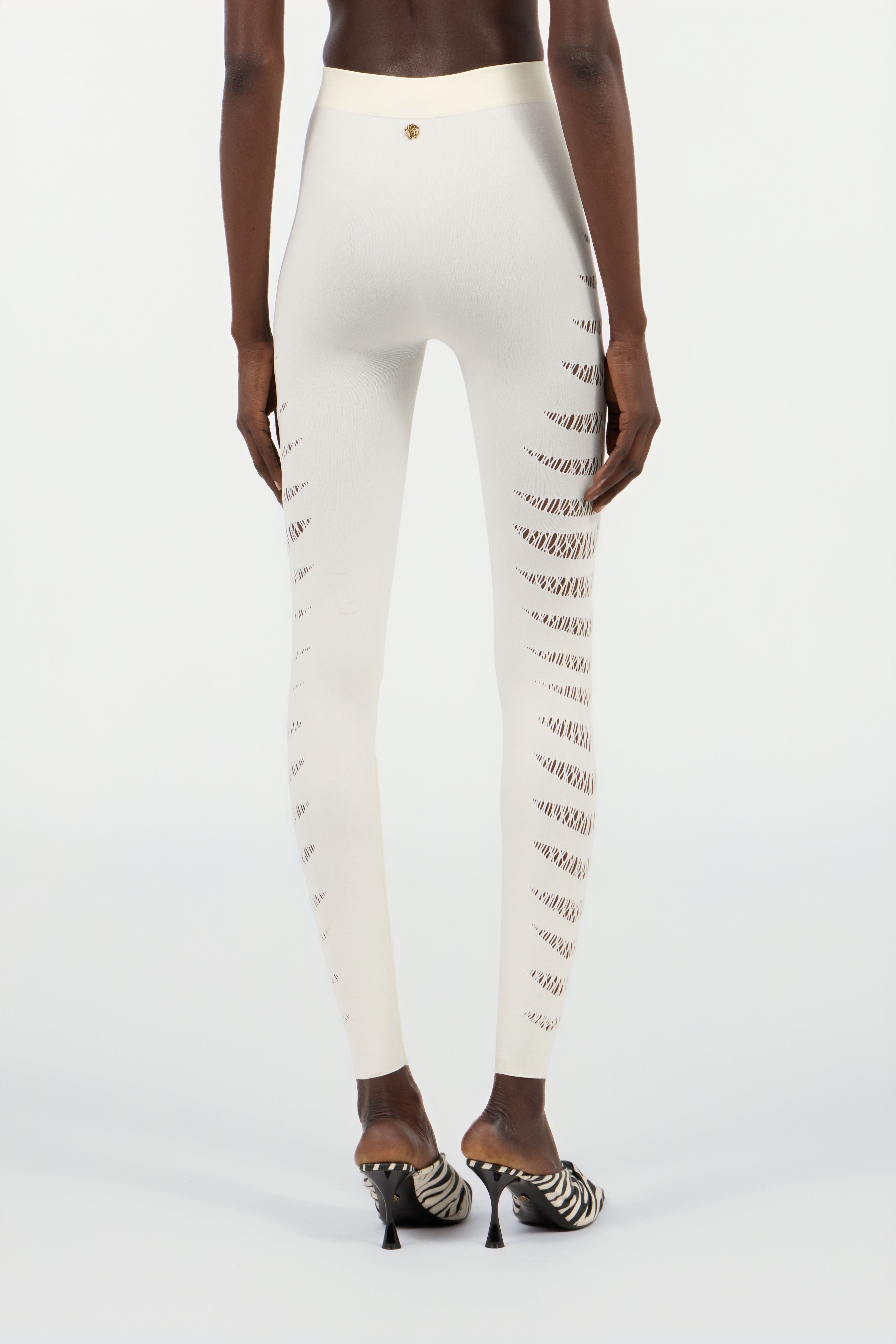 RC Leggings Blancos con Aberturas Marfil UKT230-MA001