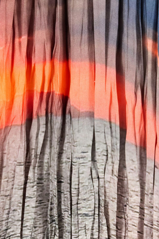 RC Sunrise Print Skirt Blue/Orange UWT302-4QN96