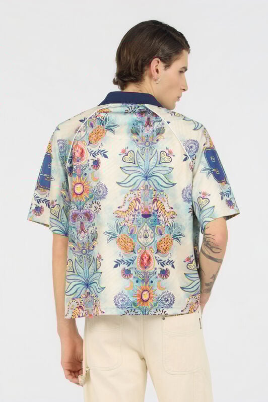 JC T-Shirt mit Tropical Garden-Print 217 AZZURRO + 582 AR WFT054-WF084