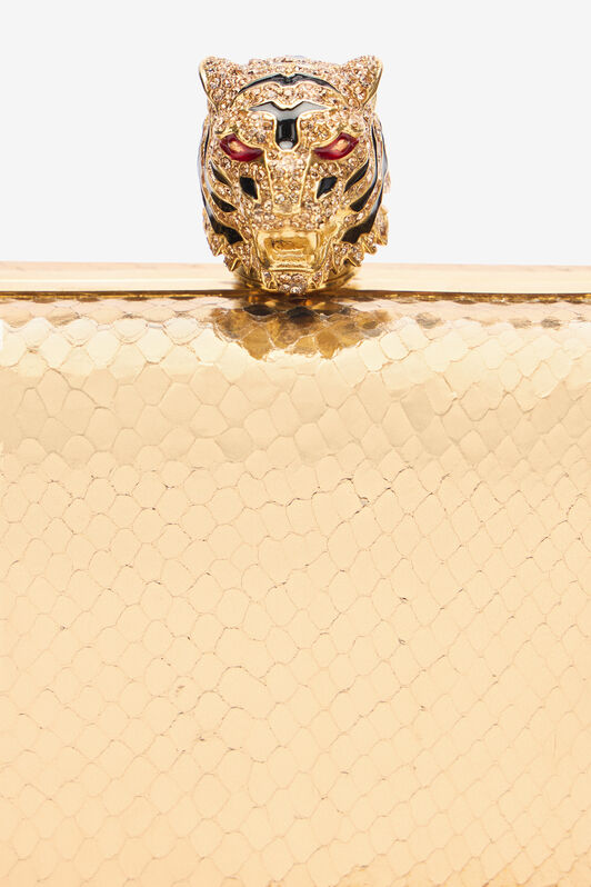 RC Tiger Leather Clutch Gold UKB014-PZ579