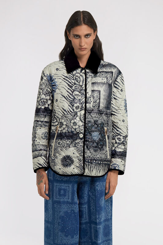 RC Bandana print Jacket Blau TKT805-SRN05