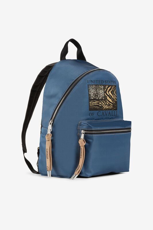 RC Graphic-print backpack Dark blue QRB003-3F000