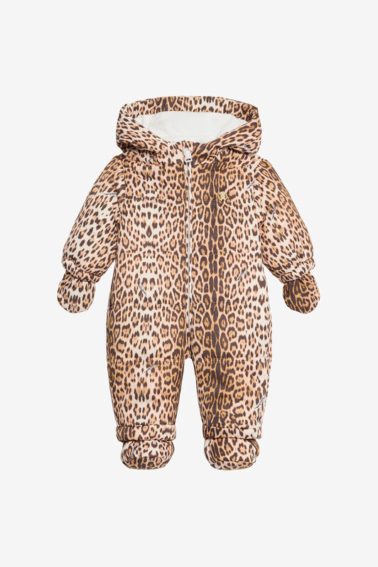 JU Romper, Gloves and Booties Set in Jaguar Skin NATURAL VJT400-5RO52