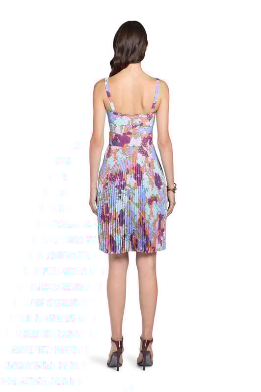 RC Summer Garden silk pleated dress RC Summer Garden silk pleated dress CORAL/IRIS HQT145-SQM13