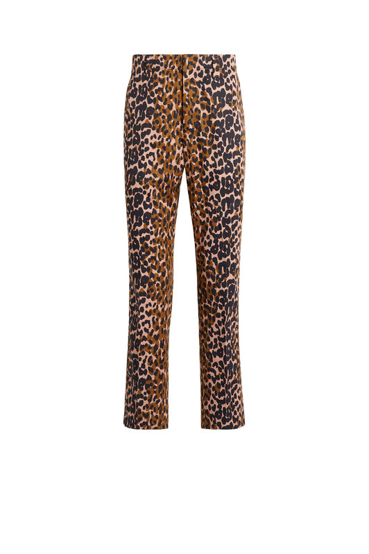 RC Pantalon à imprimé Double Leo FUDGE/BLACK KNT204-7MU32