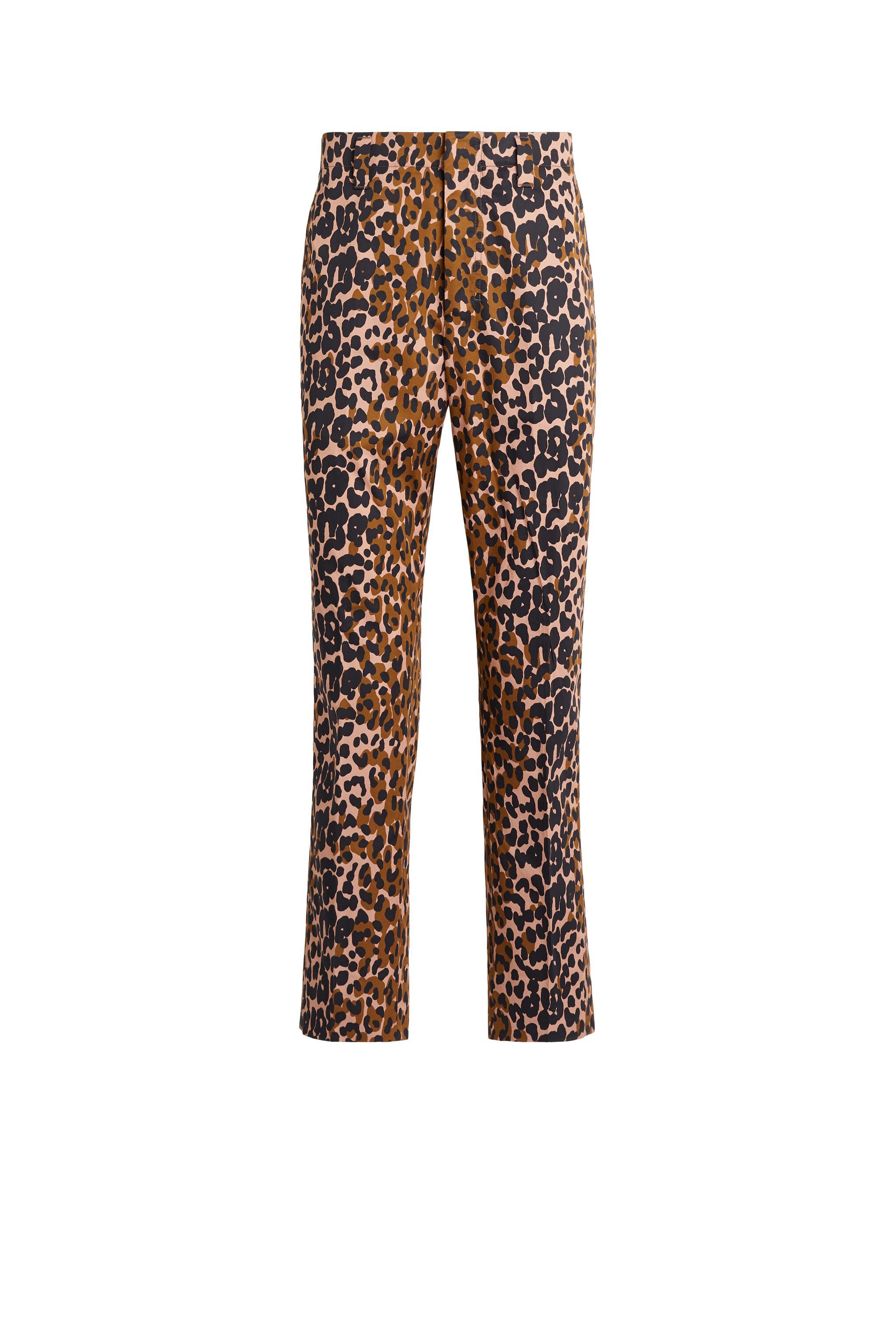 RC Pantalon à imprimé Double Leo FUDGE/BLACK KNT204-7MU32