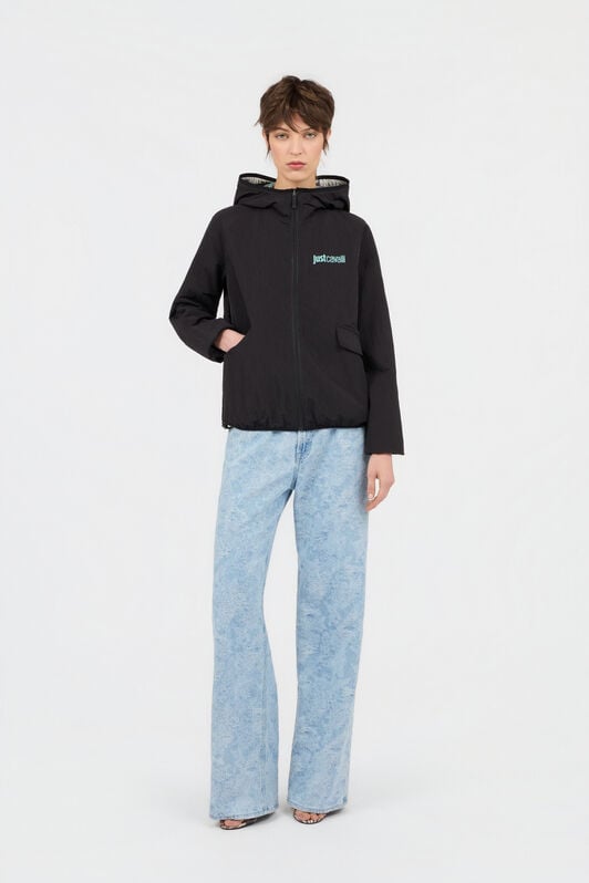 JC Giacca In Nylon con Stampa Tropical Garden 217 AZZURRO + 582 AR WFT348-WF746