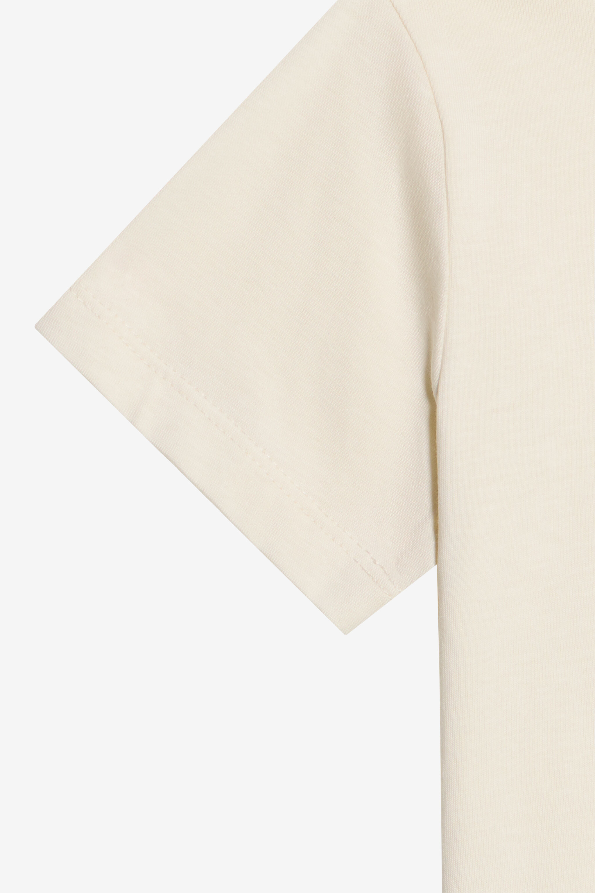 JC ElfenbeinfarbenEs T-Shirt mit Print und Logo IVORY PRISTINE WFT63X-JD060