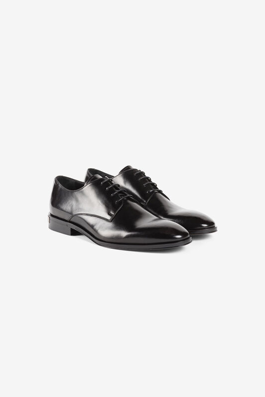 RC Logo plaque leather Derby shoes Black RRS025-PZA84